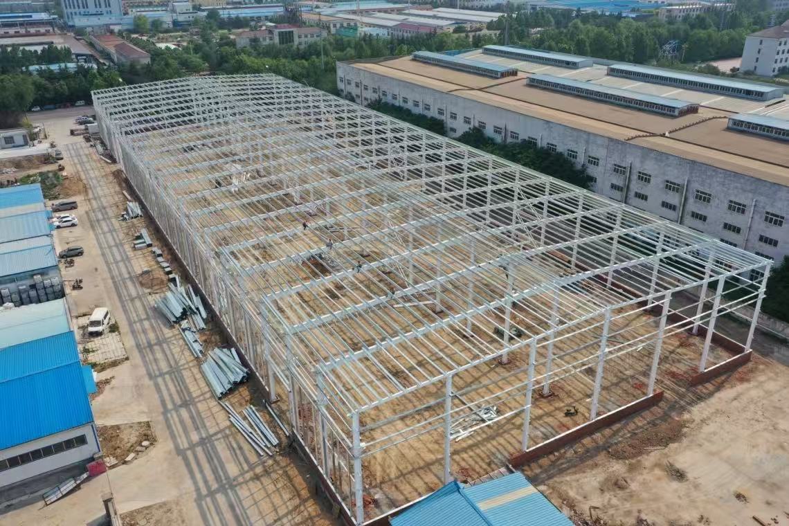 The Steel Structure Factory Frame Has Been Built.