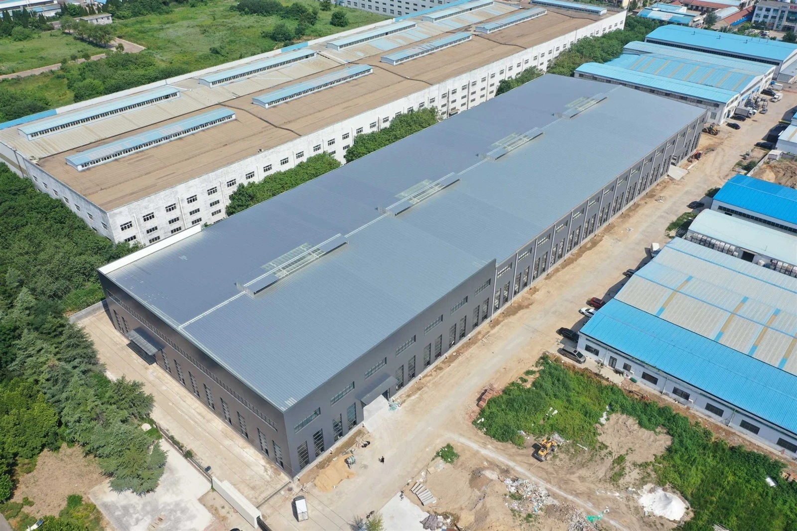 The Steel Structure Factory Building Was Completed.