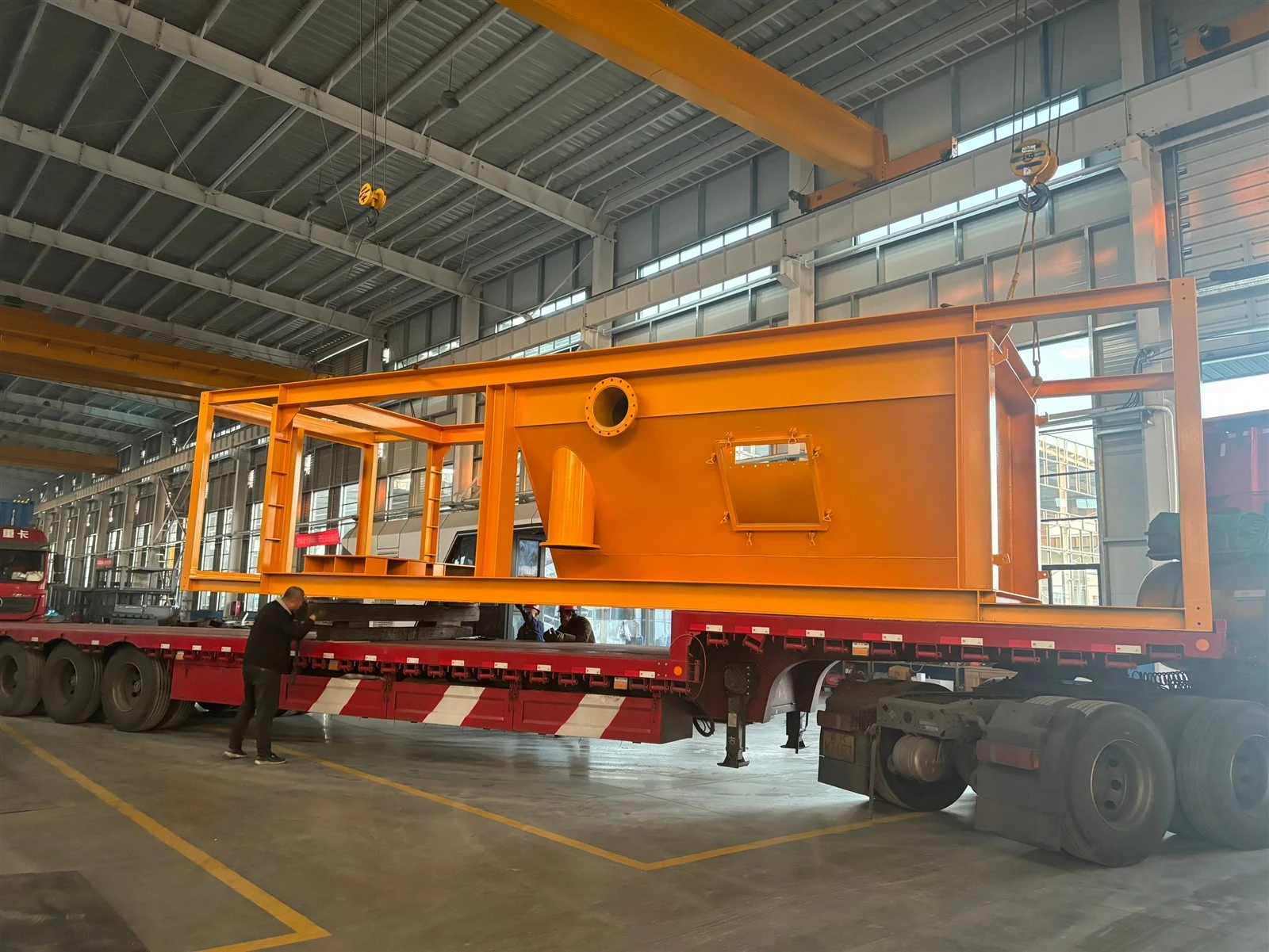 The Steel Structure Framework Of The Customized Sewage Treatment Equipment Fo...
